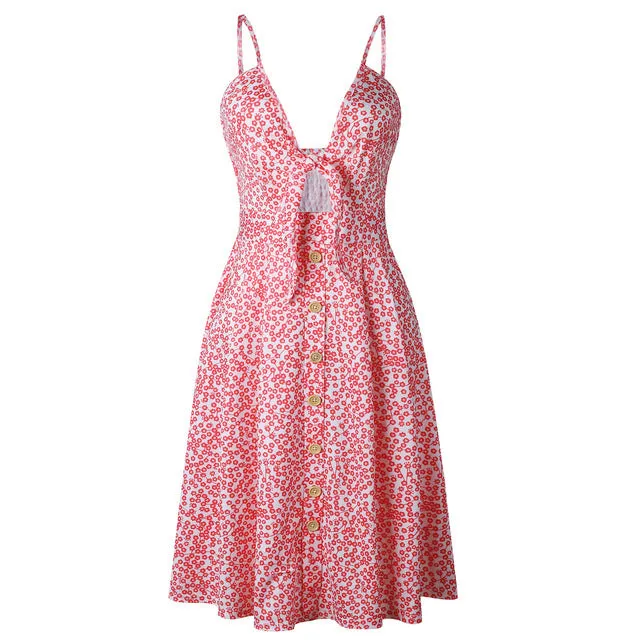 Avery Bow Midi Summer Dress