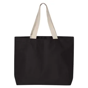 Bayside Black USA-Made Jumbo Tote