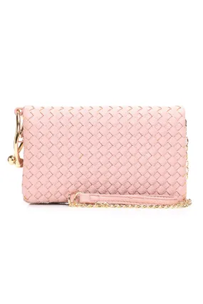 Bella Woven Bag - Blush