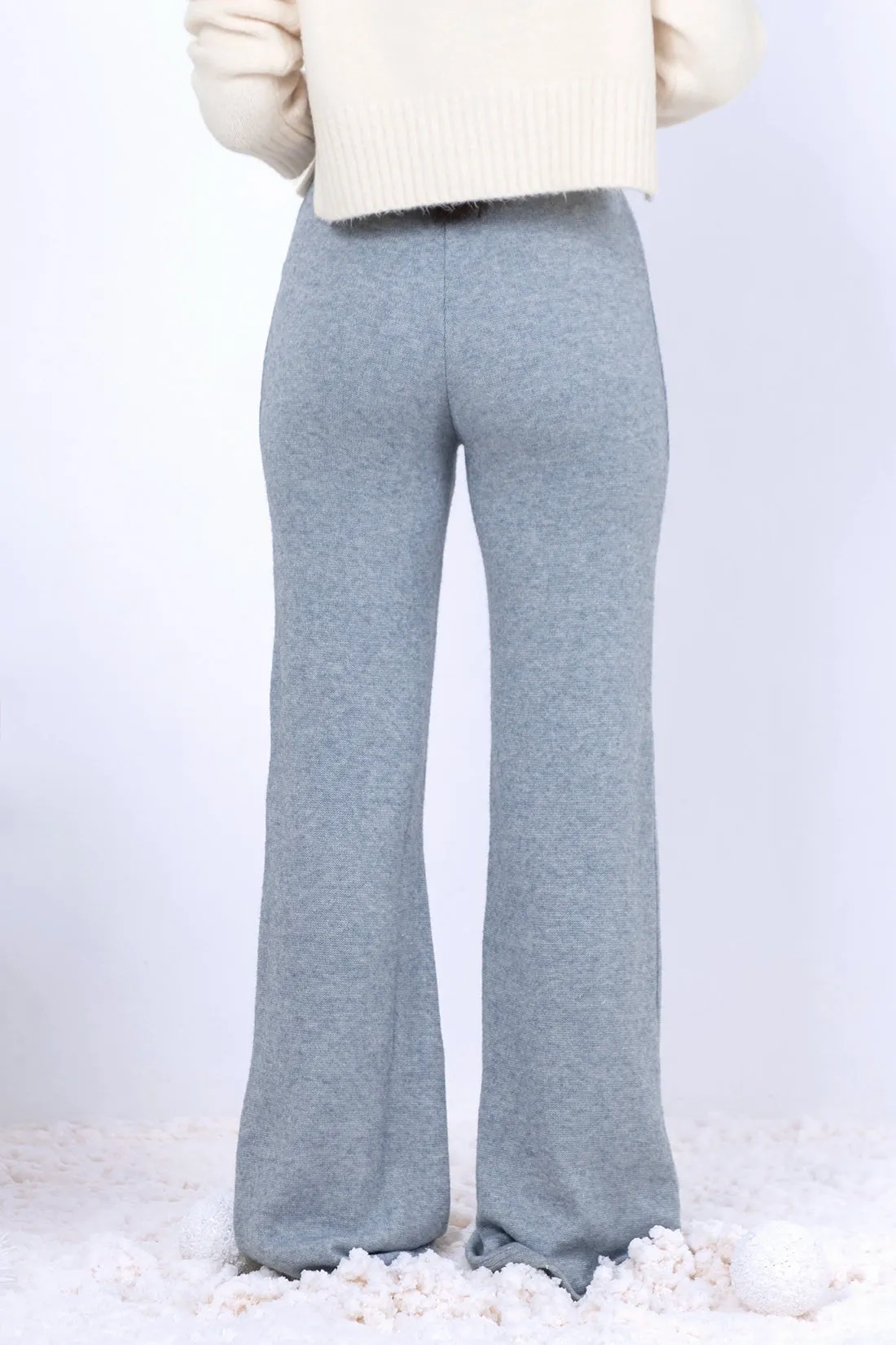 Blue Soft Knit Pants