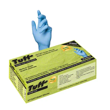 Blue Vinyl Powder Free Gloves