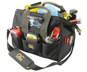 CLC Tech Gear BIGMOUTH L230 Tool Bag with Integrated LED Light, 8 in W, 11-1/2 in D, 14 in H, 29-Pocket, Polyester :EA: QUANTITY: 1