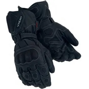 Cortech 'Scarab' Black Textile Winter Gloves