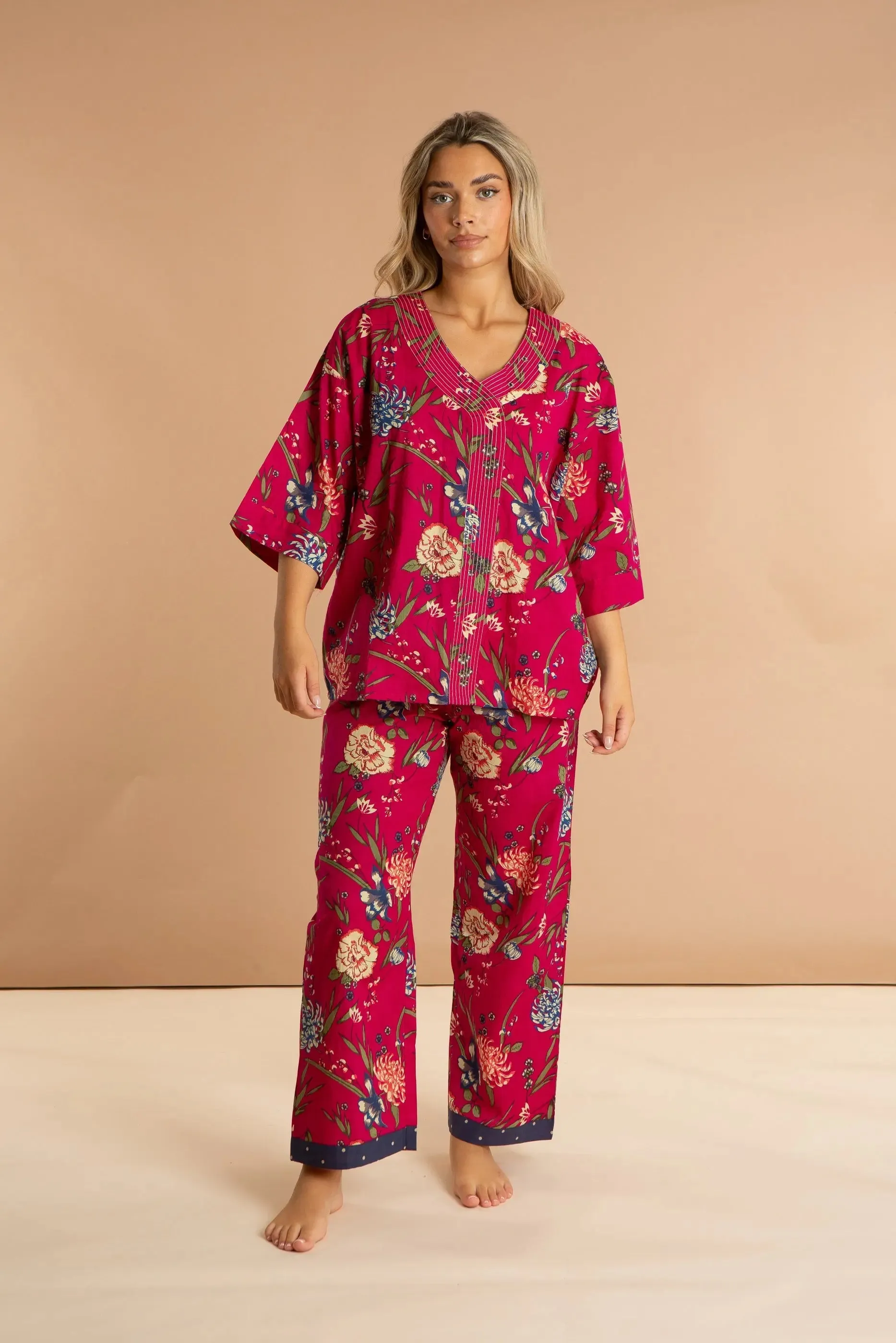 Fuchsia Women's Cotton Pyjamas