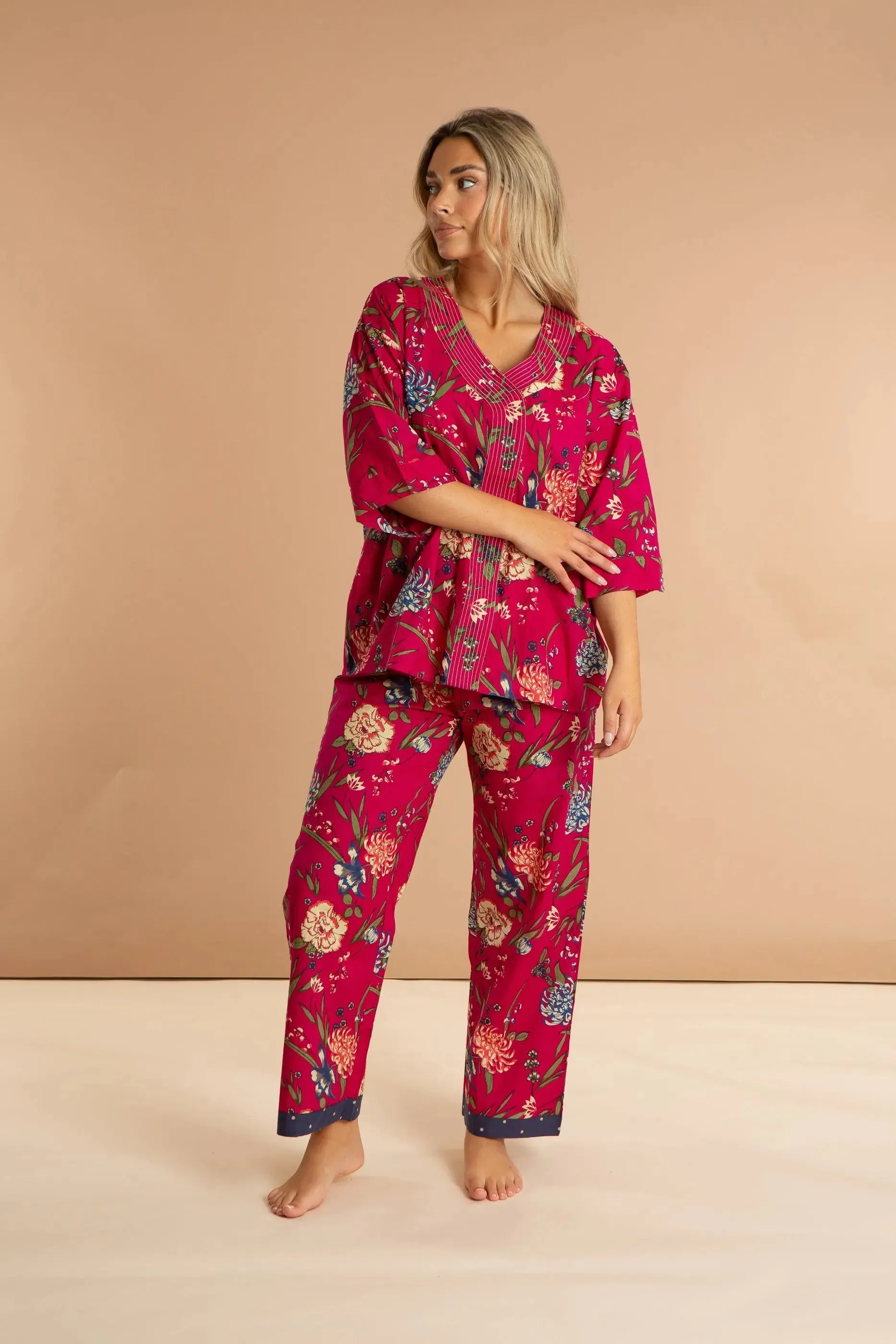 Fuchsia Women's Cotton Pyjamas