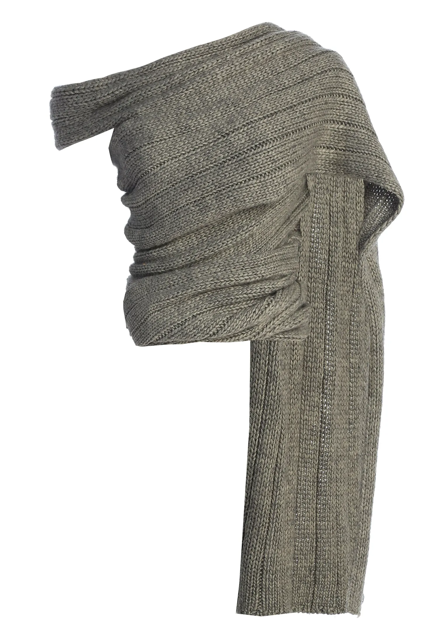 Grey Soft Life Cable Knit Sweater Top