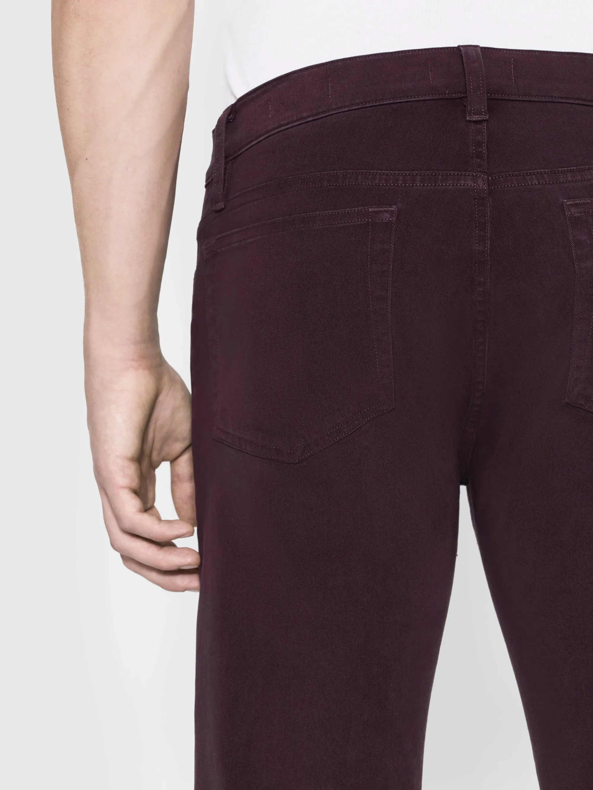 L'Homme Slim Brushed Twill -- Wine