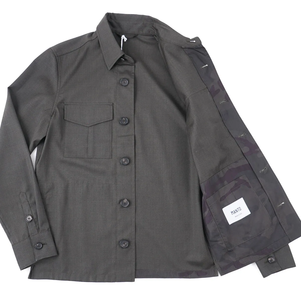 Manto Lightweight Wool Shirt-Jacket