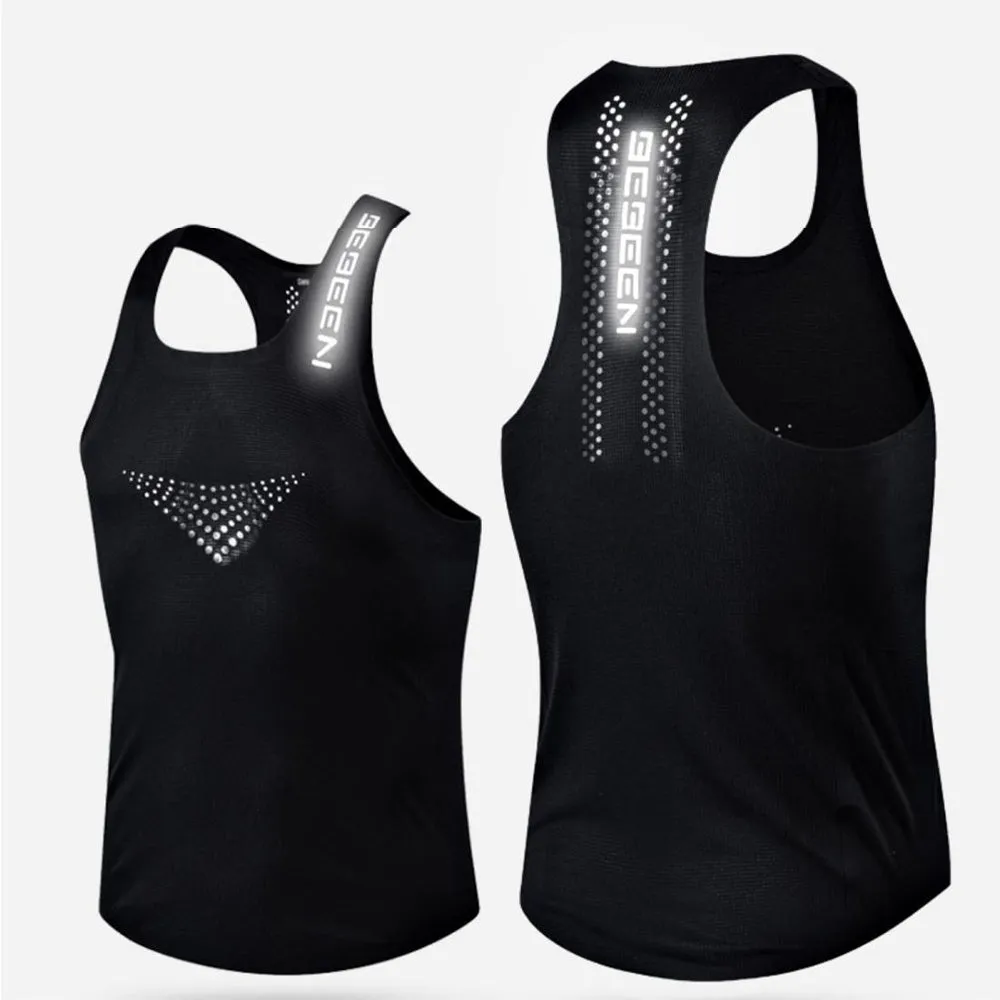 Mens Vest Mesh Breathable  Sports Sleeveless Top