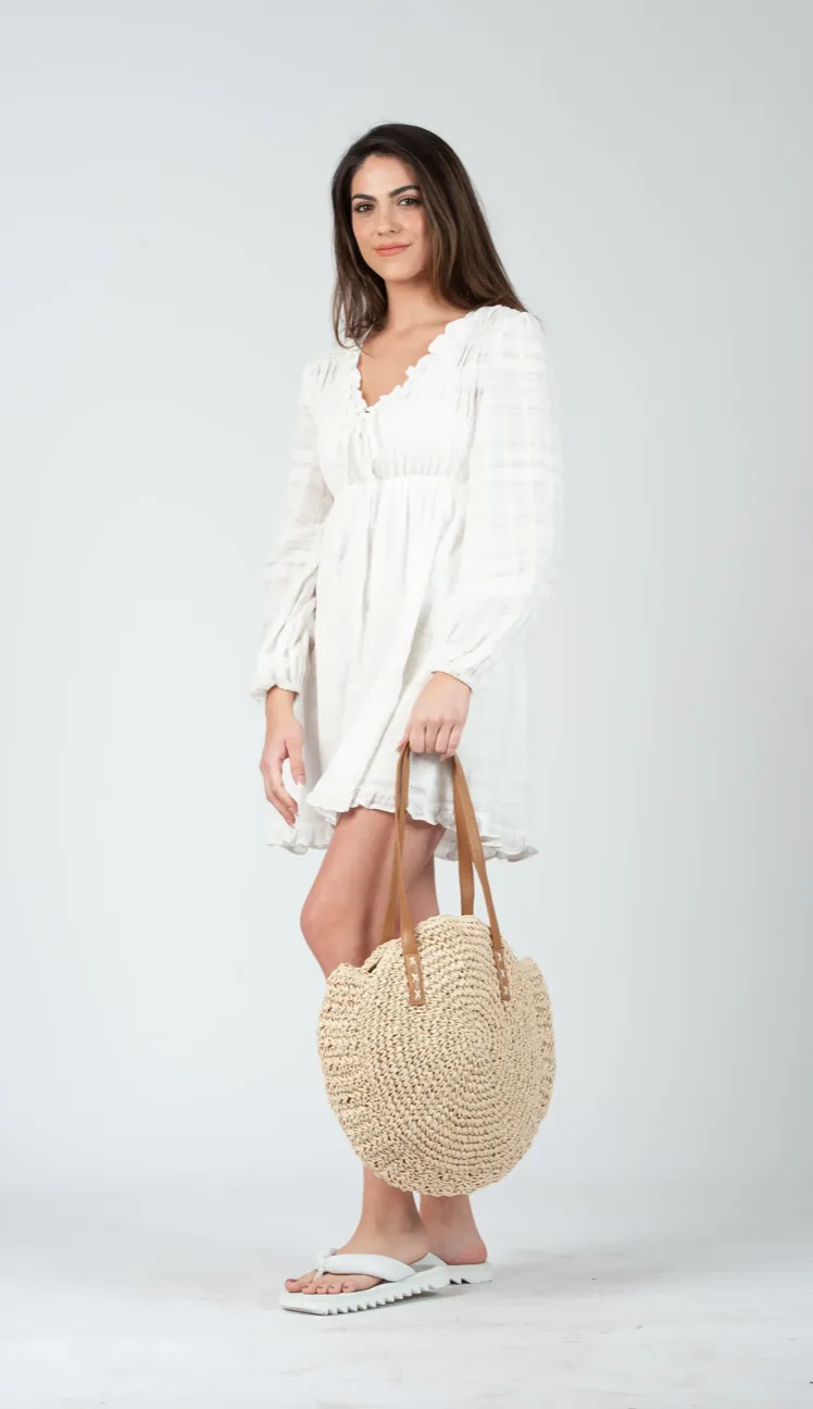 Natural Round Woven Bag