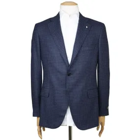 Navy "Natural Soft" Silk & Wool Jacket