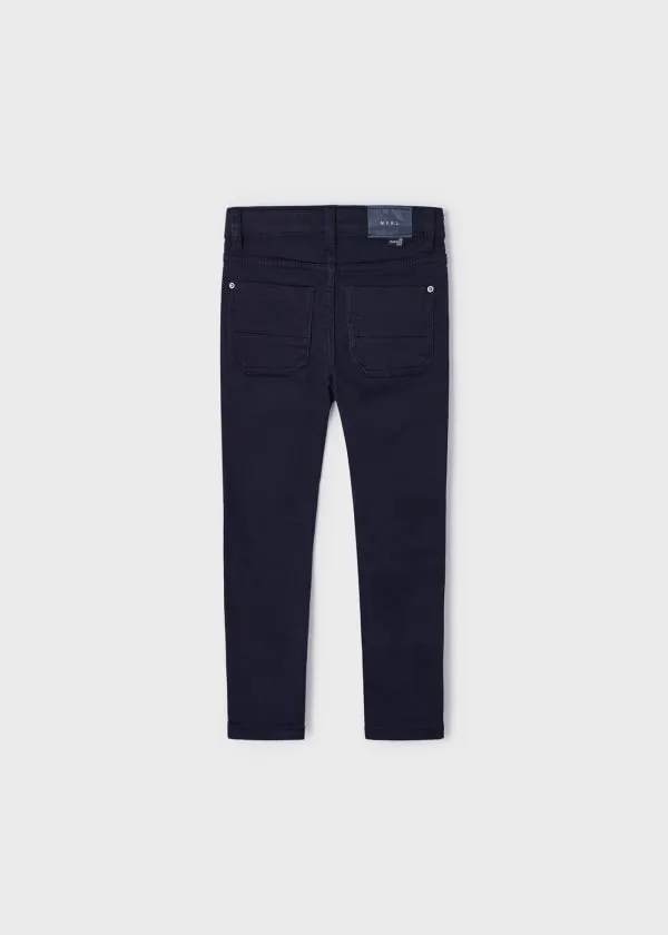 Navy Soft slim fit pants