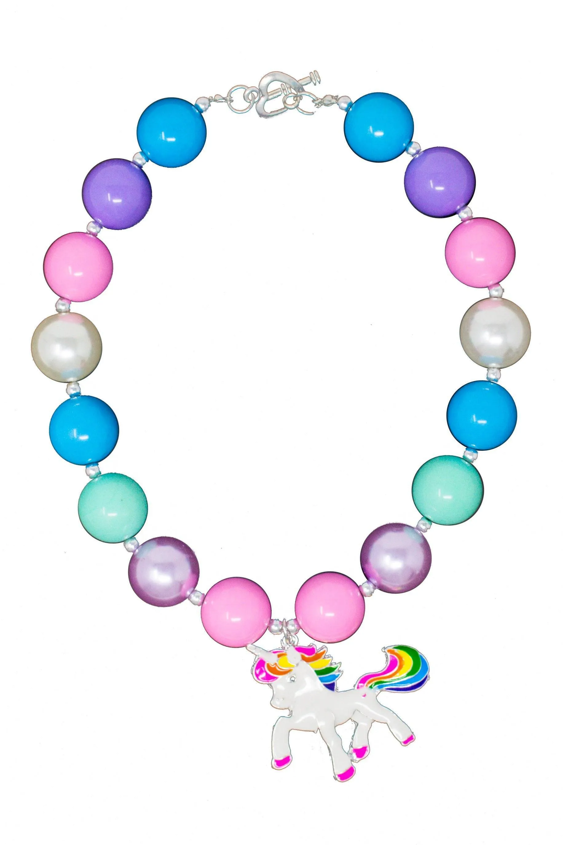 Pastel Unicorn Bubblegum Necklace