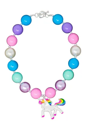 Pastel Unicorn Bubblegum Necklace