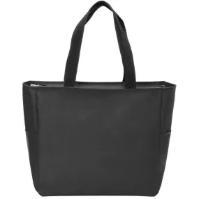 Port Authority Black Essential Zip Tote