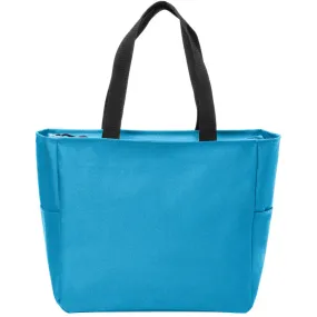 Port Authority Turquoise Essential Zip Tote