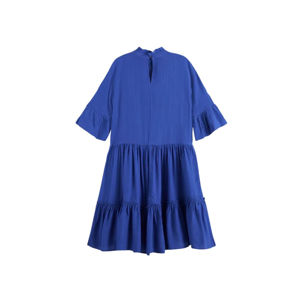 Short Dress Ruffle Sleeve