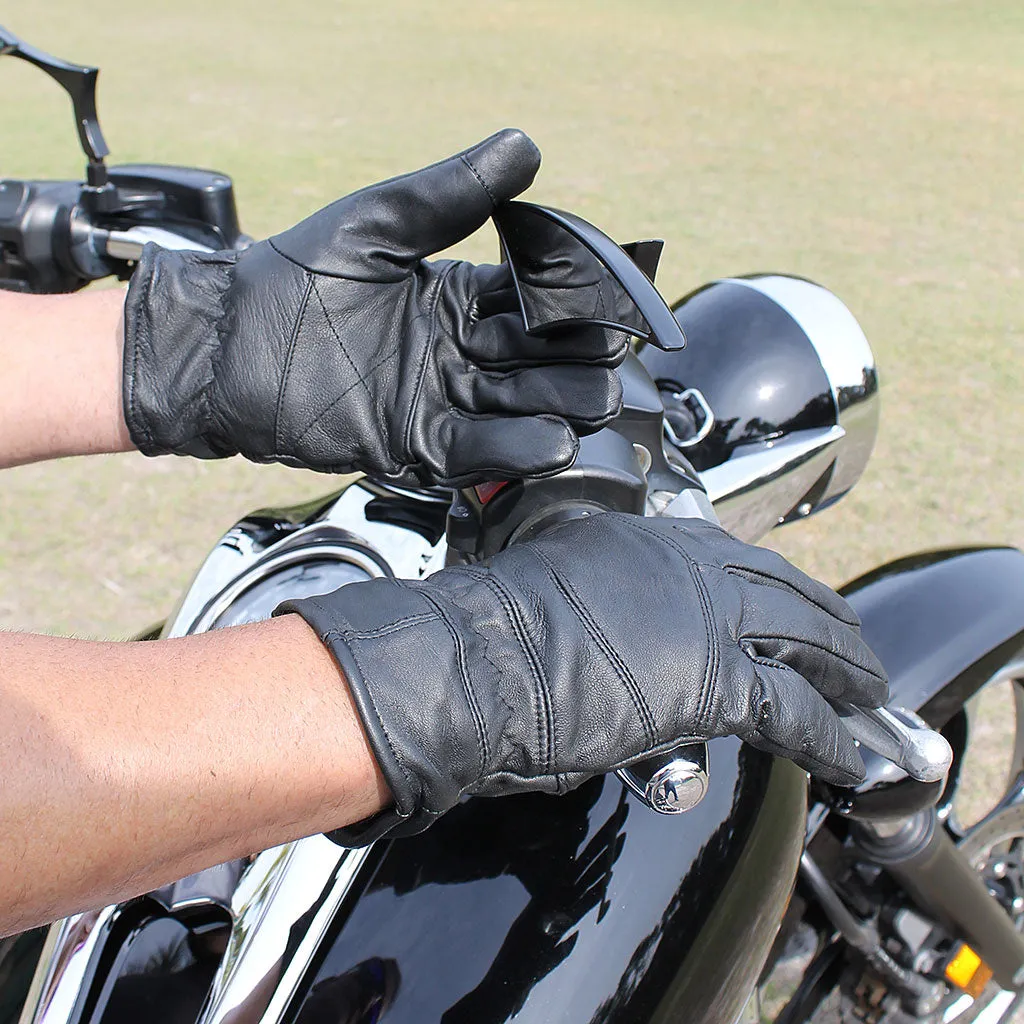 Soft Lambskin Motorcycle Gloves #G8356K