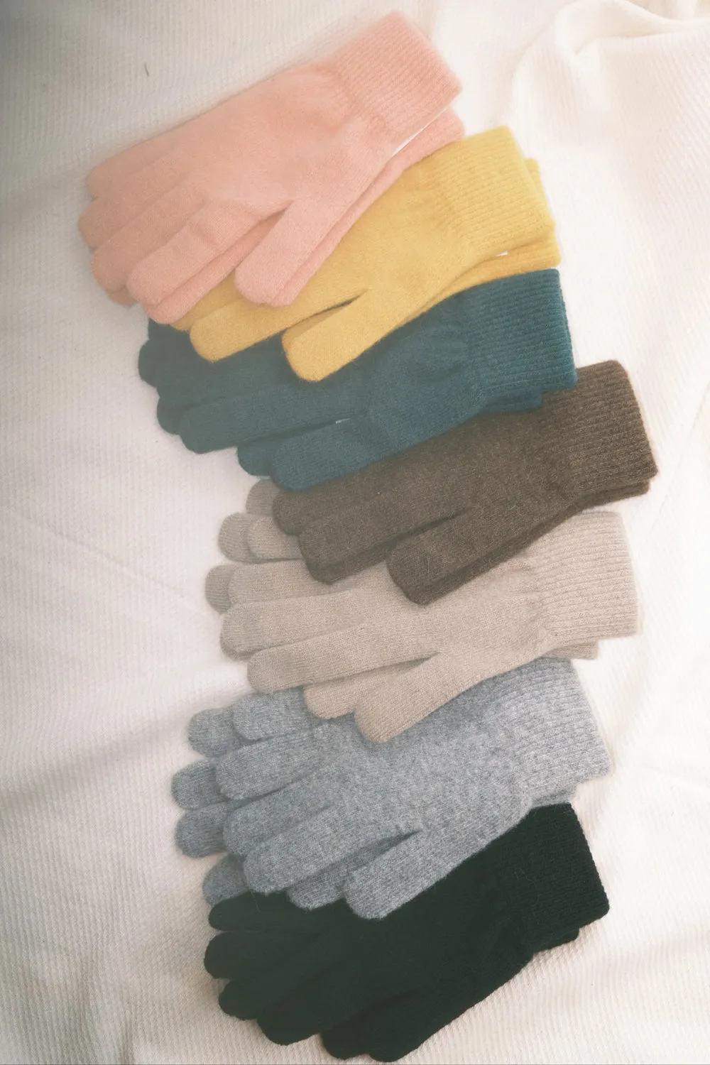 soft wool gloves - colors