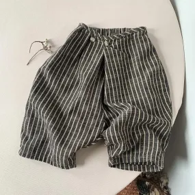 Striped Linen Baggy Trousers for Kids